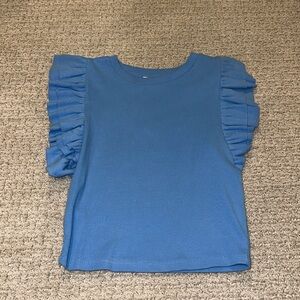 Zara Ruffled Sleeveless Top